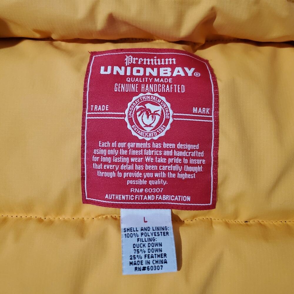 Unionbay Vintage Y2K Down Puffer Vest Size Unisex Big Kids L Womens XS/S Brown - Picture 7 of 10